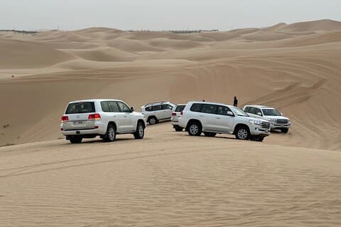Woestijnsafari in Abu Dhabi met barbecuediner en liveshows