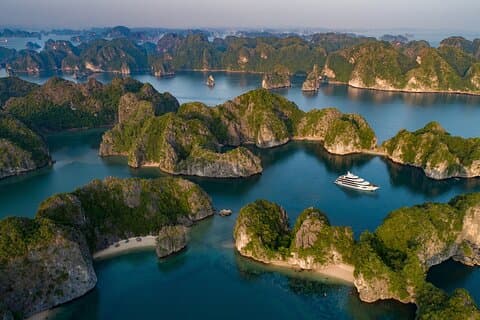 Ha noi: 3D- Halong, klassieke cruise op de baai van Lan ha, de hele dag Ninh Binh