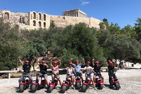 Athens Acropolis offisielle E-scooter guidet tur Fat E-bike
