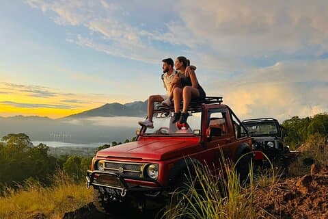 Privat Mount Batur Sunrise jeep och Lava Field Tour
