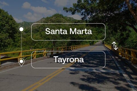 Santa Marta to or from Tayrona Park Private Transfer