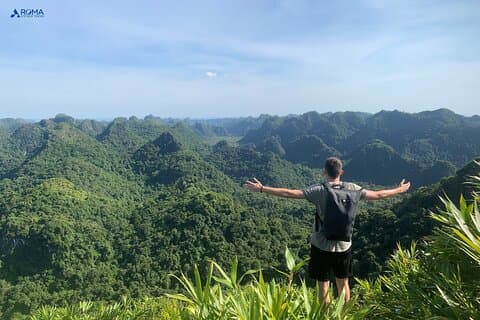 Cat Ba National Park Volledige dag Trekking Tour naar Viet Hai Village