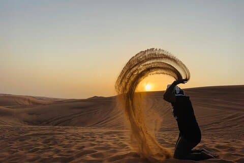 Dubai Elite Red Dunes Safari med solnedgang og beduinlejr