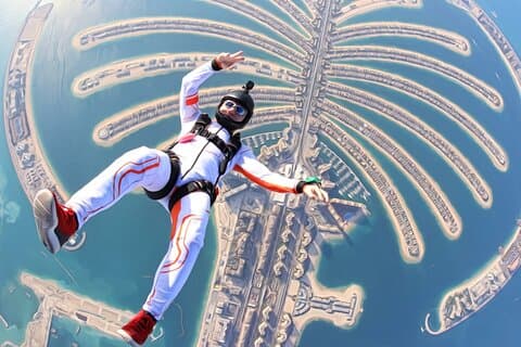 Skydive Over The Palm con trasporto privato