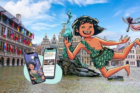 Barns flyktspel i staden Antwerpen - Peter Pan
