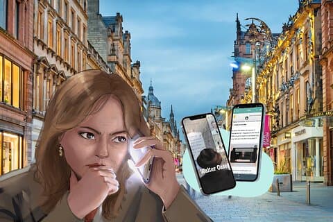 Descubra Glasgow jogando o jogo Escape The Walter Affair