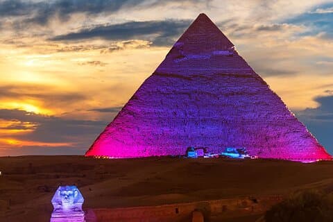 Private Giza pyramider lyd og lys show opplevelse
