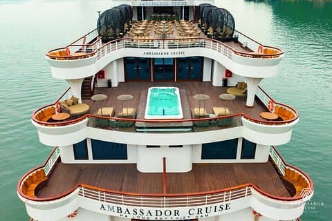 Excursion d'une journée de luxe avec une croisière Ambassador au départ de Hanoï par voie express