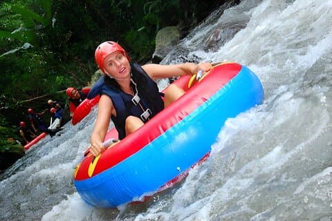 Bali River Tubing Adventure og Tanah Lot Sunset Tour