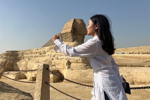Tour privato di un'intera giornata alle Piramidi di Giza, alla Sfinge, a Saqqara e a Memphis