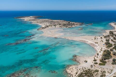 Excursão guiada de dia inteiro à praia de Elafonisi saindo de Chania