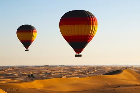 Varmluftsballon Premium, Kamelhest, Dune Bashing, Quad Bike