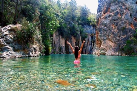 Da Valencia : Sorgenti termali di Montanejos e Grande cascata