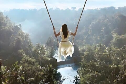 Attività Swing di Bali e tour del vulcano Kintamani