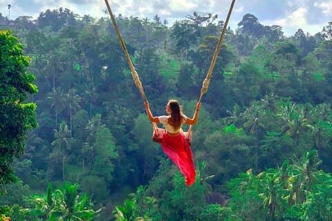 Bali Swing Activities and Tanah Lot Sunset Tour