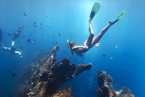 La mejor actividad de snorkel en Blue Lagoon Beach Bali
