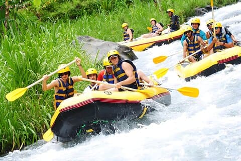 Telaga Waja Rafting and Jimbaran Seafood Dinner Package