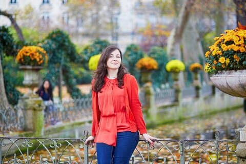 Servizio fotografico privato al Parco d'Autunno a Parigi