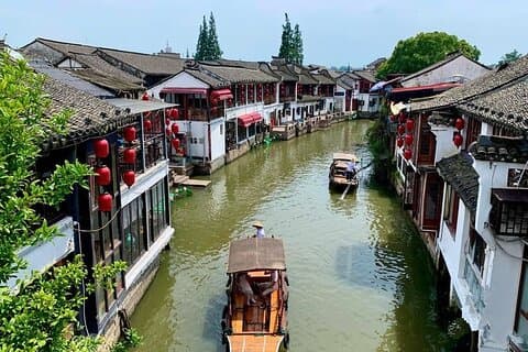 Tour privado de medio día con todo incluido a la ciudad acuática de Zhujiajiao