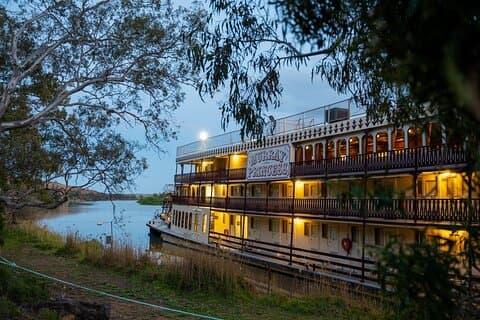 Crucero por el río Murray de 4 noches en un clásico barco de vapor con paletas