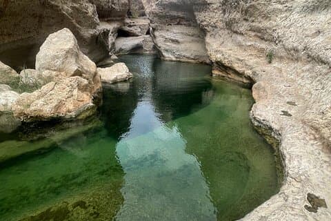 Private Day Trip to Wadi Shab, Fins Beach & Bimmah Sinkhole