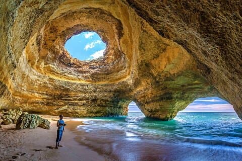 Tour privato dell'Algarve da Lisbona con pick up + drop off in hotel