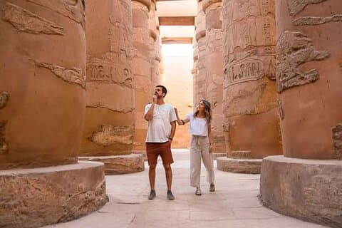 Soloppgang på Luxor-templene - Østbredden