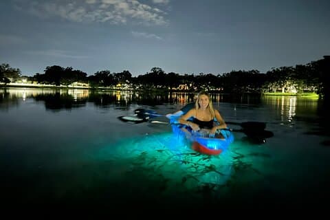 LED Glow i den mørke klare Kajak eller Paddleboard i Paradise