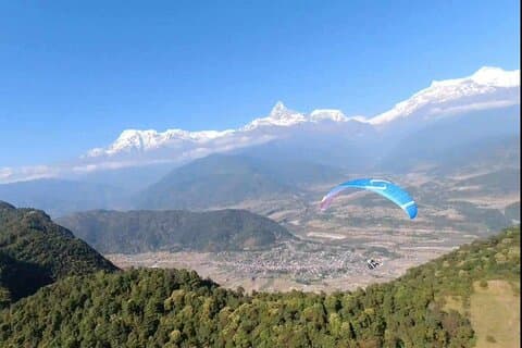 Parapente à Pokhara