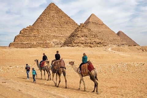 Giza Pyramids and Sphinx with Camel Ride