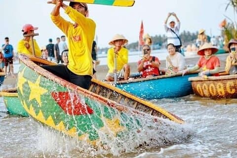 Hoi An Basket Boat And Herb Village - Visite à vélo d'une demi-journée