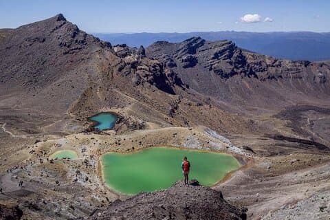 Tongariro Crossing Estacionamento seguro e transporte de um caminho