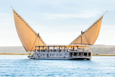 6-Day Dahabeya- Luxor to Aswan with Train Tickets from Cairo