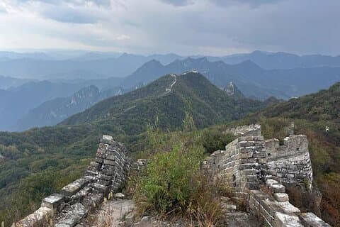 Private Wanderung von Jiankou nach Mutianyu Abschnitt.