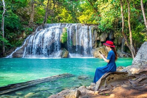 From Bangkok: Erawan Waterfall and River Kwai Private Guided Tour