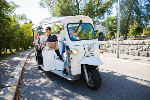 Privat e-tur i elektrisk tuk tuk i Rom