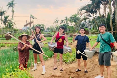 Clase de cocina de Hoi An en Tra Que Vegetal Village