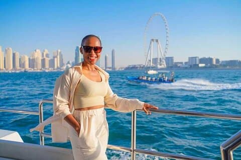 Iate de luxo Marina Dubai em Dubai com (BF)