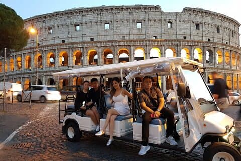 Rome par nuit Golf privé panier Tour - 3 heures