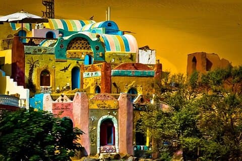 Private Aswan Cultural Tour to the Nubian Village by Motorboat