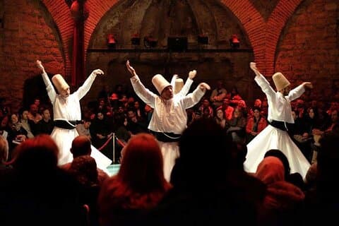 Wervelende derwisjshow in Cappadocië