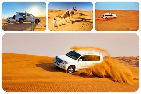 Doha: Safari dans le désert avec embarquement de sable, promenade à dos de chameau