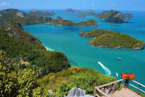 Dagstur til Koh Samui Angthong National Marine Park med speedbåd
