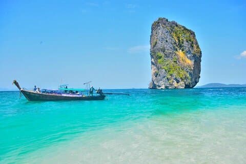 Krabi 4 Islands Dagstur med motorbåt inklusive lunchlåda