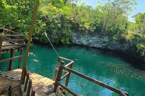 Blaue Dudu Lagune von Puerto Plata