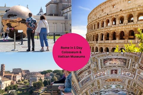 1 - Día Roma : Tour Vaticano y Coliseo
