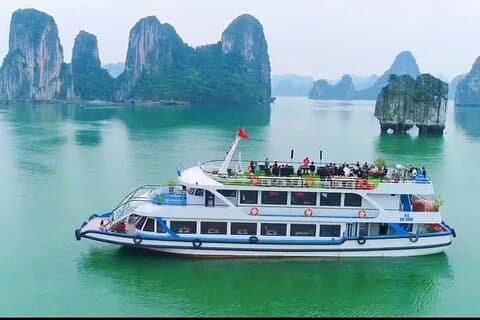 Ha Long Excursion Croisière d'une journée de luxe 5 étoiles depuis le port de Tuan Chau