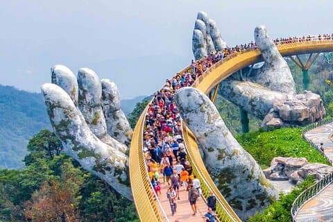 Experimente el tour al atardecer de Ba Na Hills y Golden Bridge