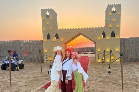 VIP Desert Safari Abu Dhabi med privat sittgrupp