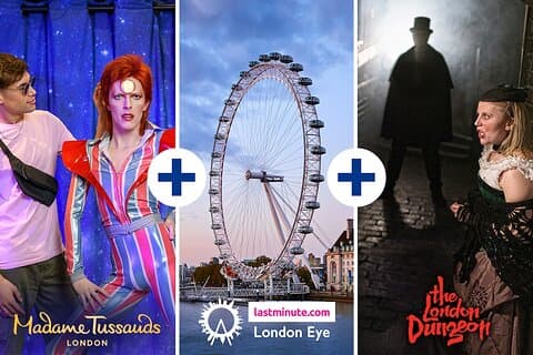 Kombibillet: Madame Tussauds, London Eye & London Dungeon